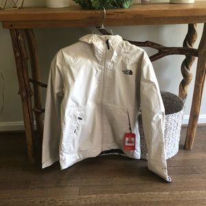 The North Face rain jacket.